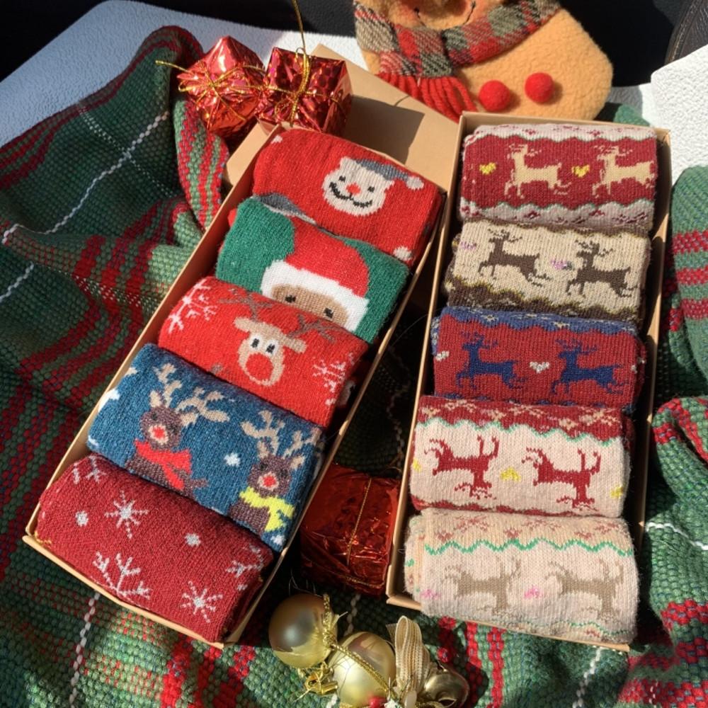 크리스마스 산타 루돌프 양말 세트