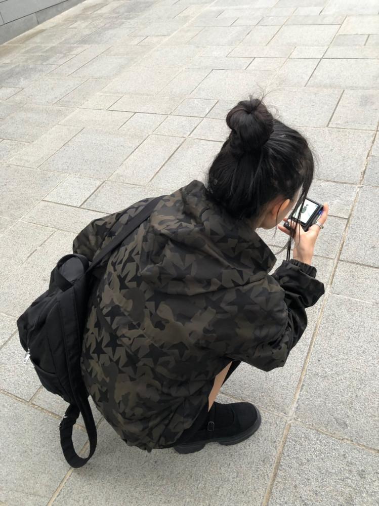 ⋆⁺₊⋆ 후리스 안감 ⋆⁺₊⋆  pin camo jacket