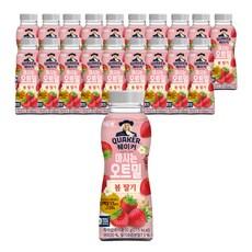 퀘이커 마시는 오트밀 봄 딸기