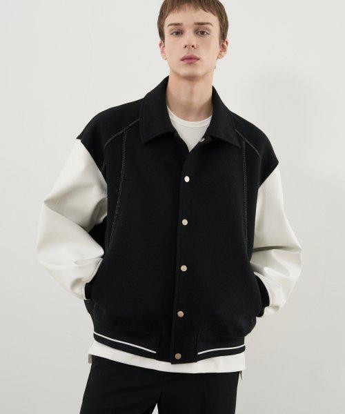 울 스타디움 라인 자켓