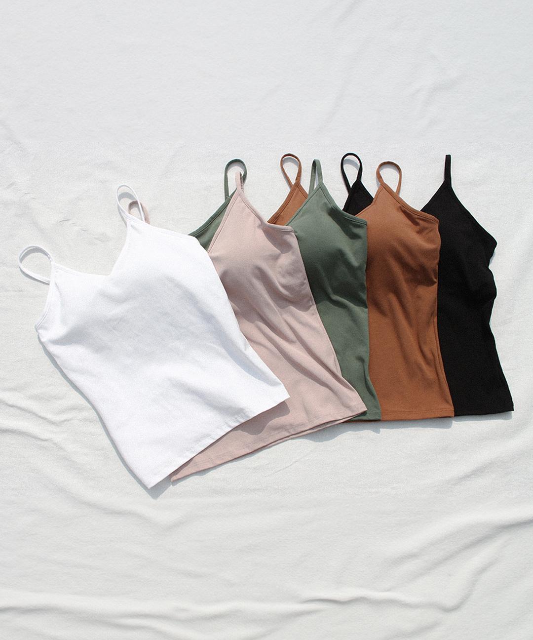 하성민기업 코튼 브라탑나시 기본 이너 민소매 끈나시 브라캡나시