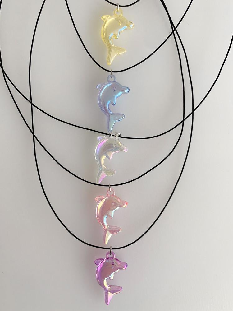 돌핀 실크체인 무알러지 상큼 목걸이 홀라아모르