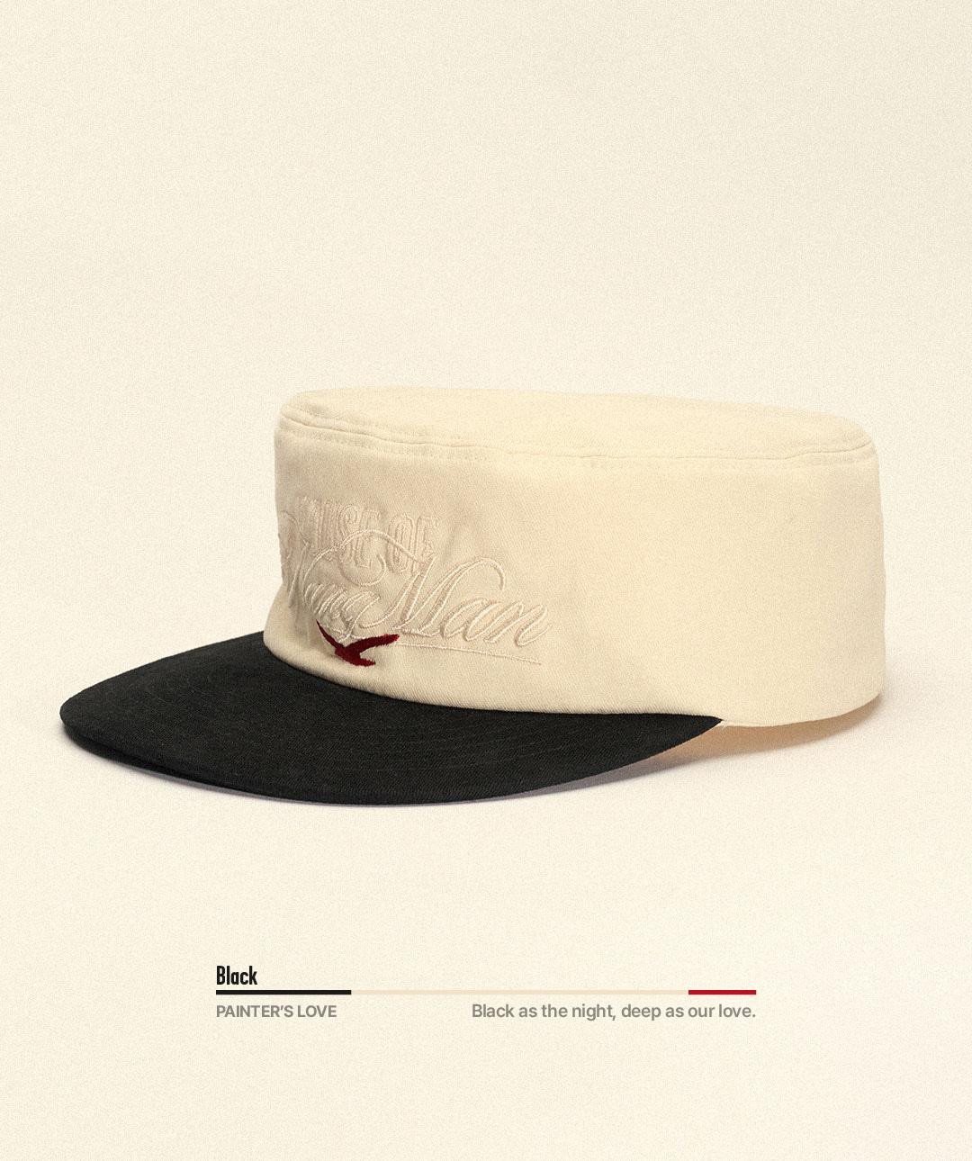 'Painter\'s Love\' 사랑 페인터캡 블랙