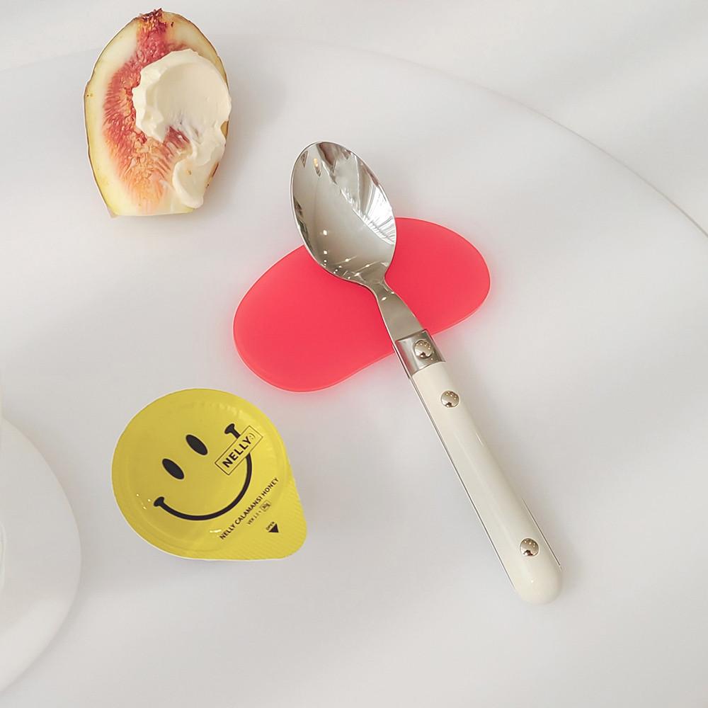 아크릴 페블 수저 받침 5color 조약돌 숟가락 젓가락 받침대 홈 카페