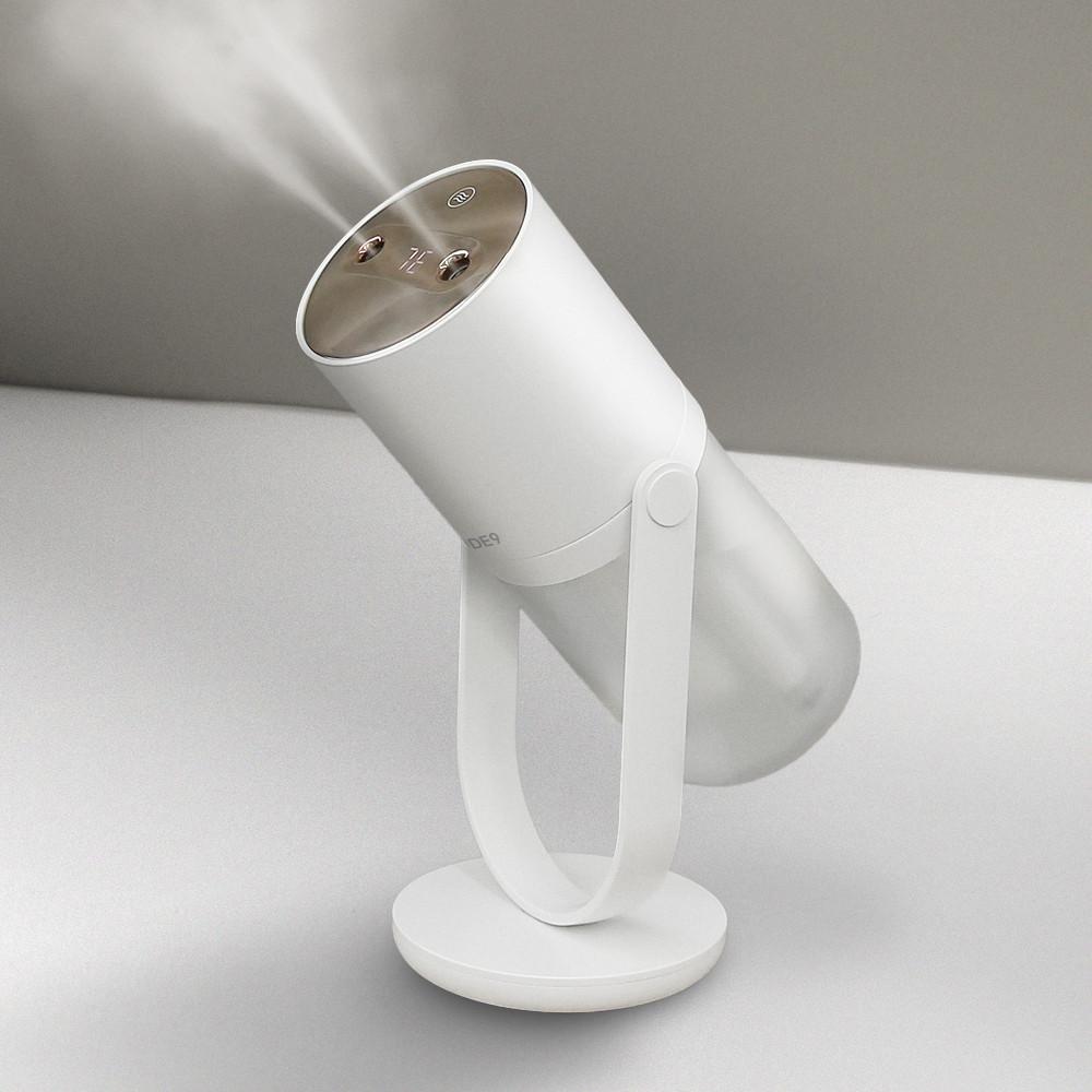 CODE9 듀얼스윙 무선 미니 휴대용 소형 사무실 탁상용 차량 무드등 각도조절 가습기