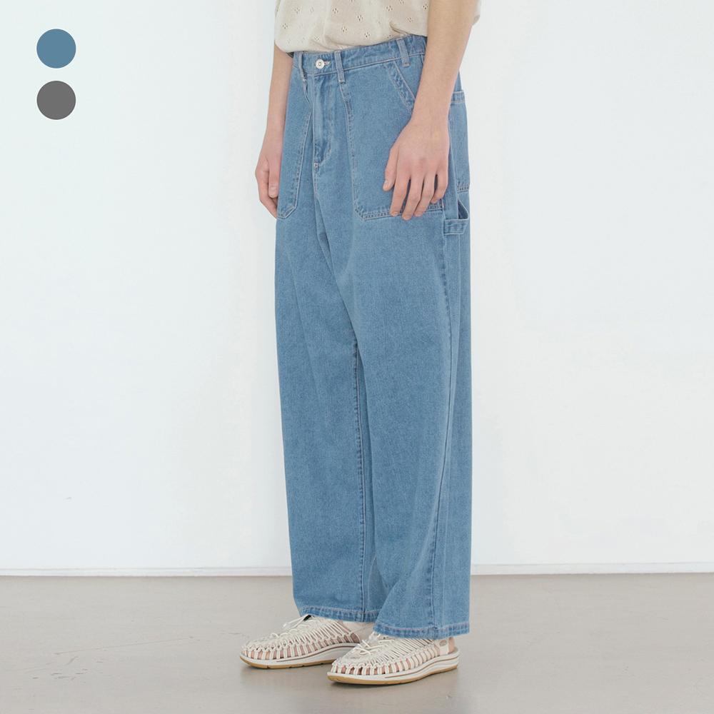 DENIM FATIGUE WELL PANTS / 2 COLOR
