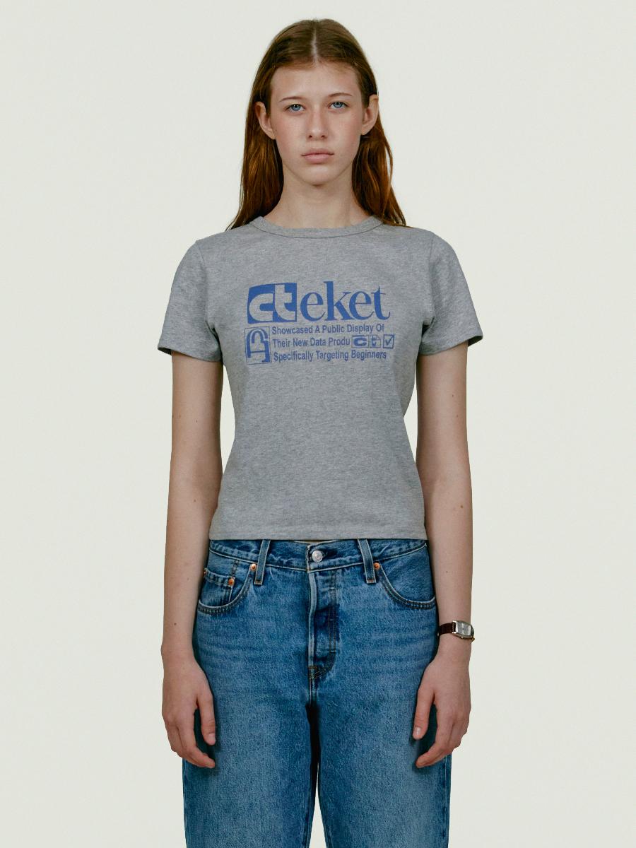 Plan Women Tee Melange Gray