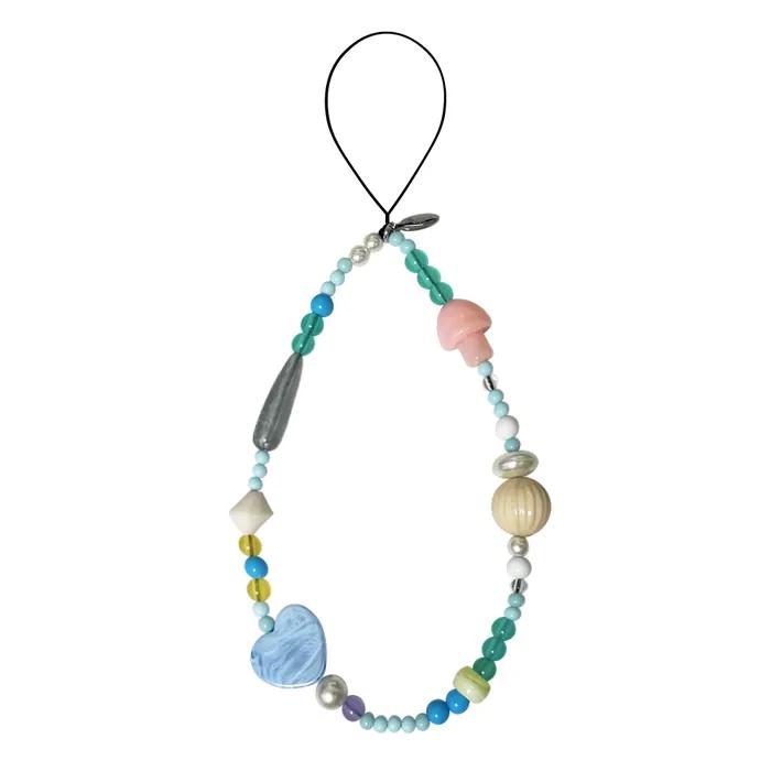sky blue heart phone strap M1
