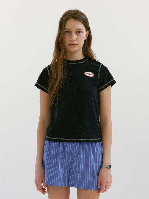 RB Terry Color Stitch T-Shirts Navy