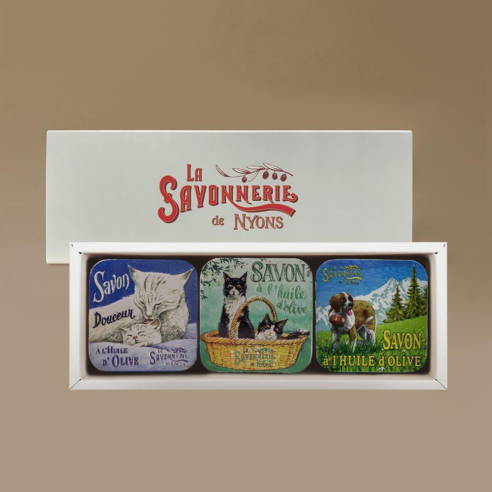 라 사본느리 드 니옹 : 향수비누(틴케이스) 3P 패키지 : 라 사본느리 드 니옹