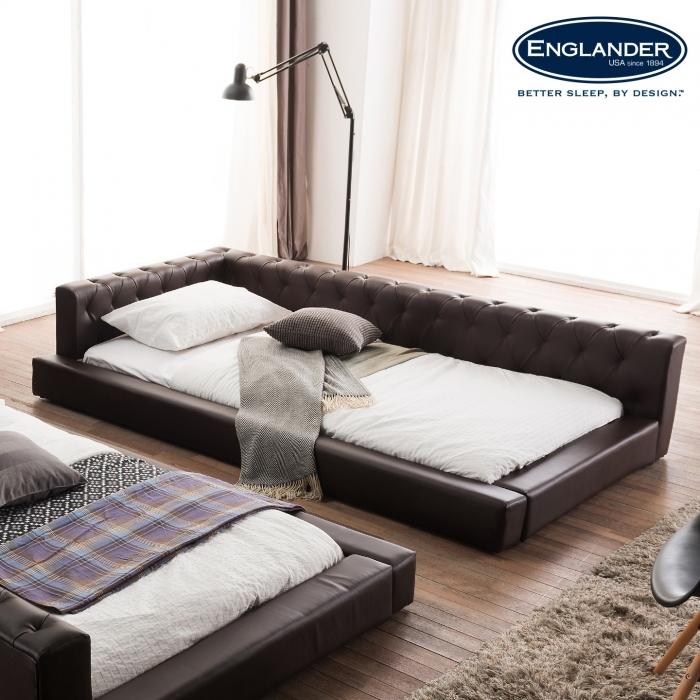 [리퍼] 잉글랜더 퍼시픽 저상형 가죽 침대 S