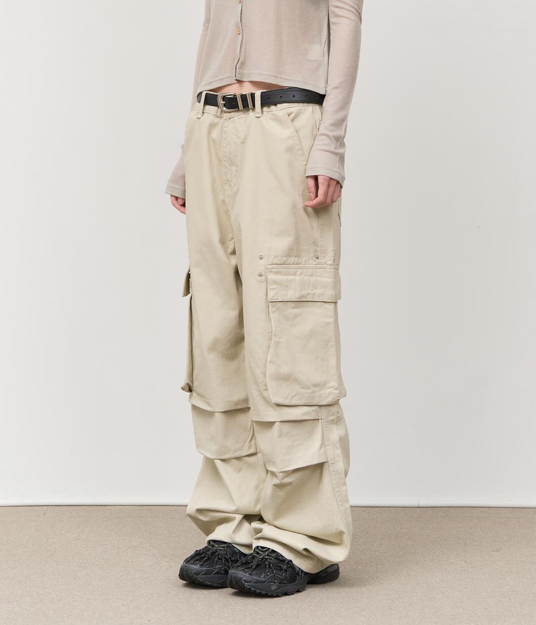 Dots Parachute Cargo Pants (2color)