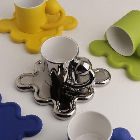 기하학 특이한 머그컵세트 접시 예쁜텁 잔 집들이선물