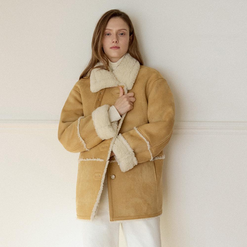 [LIVE 30%]Suede Searing Half Mustang Yellow AT5JUF050LY