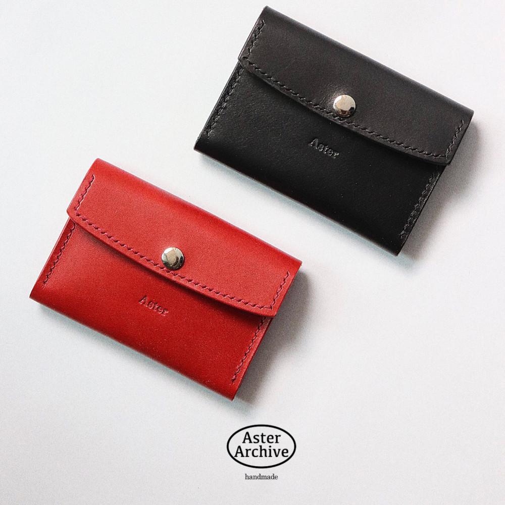 [Aster] simple pocket card wallet (2colors)