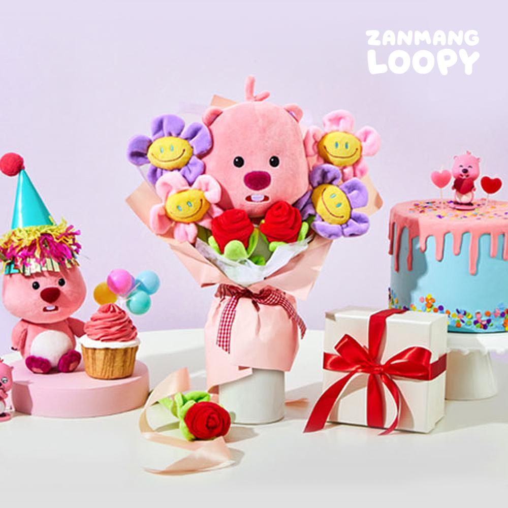 "센스있는 축하선물" 잔망루피 꽃다발 봉제 인형
