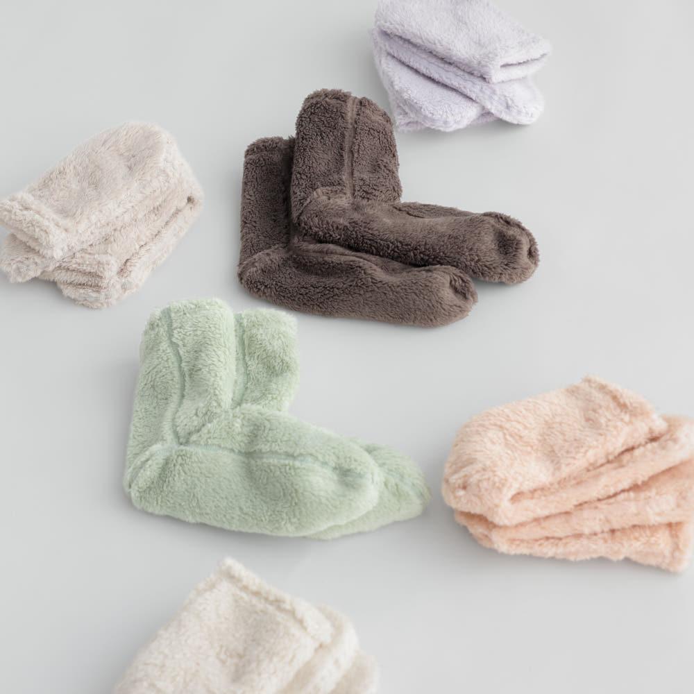 [무인양품] 남녀 굿피트 직각 보아 플리스 룸 삭스 