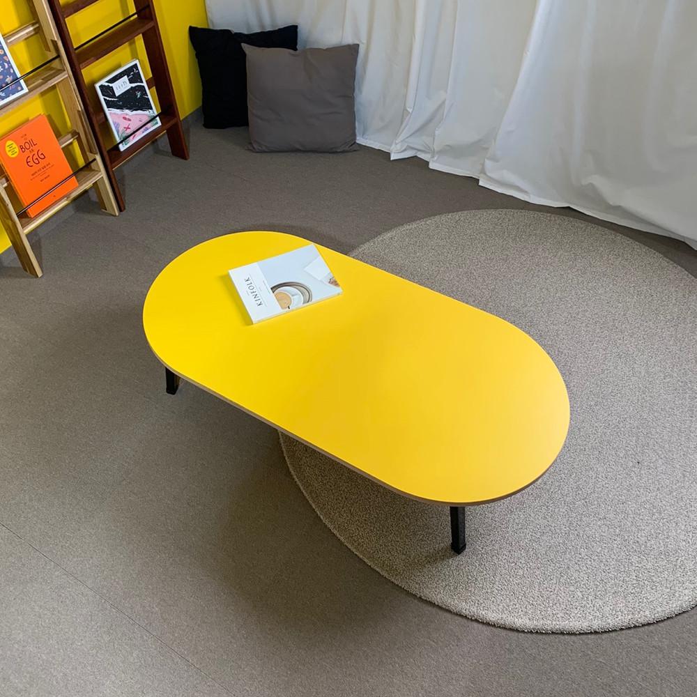 오후한시 원목 접이식 좌식 테이블 원형 자작나무 좌탁 쇼파 거실 화이트 탁자 밥상 식탁