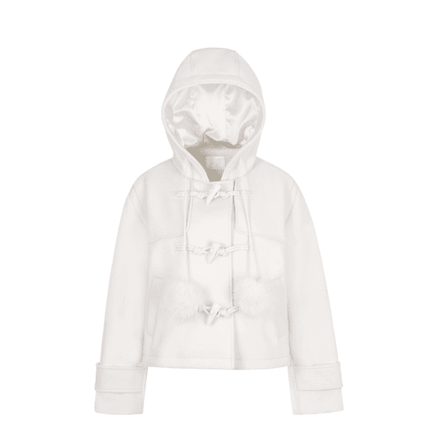 pompom coat