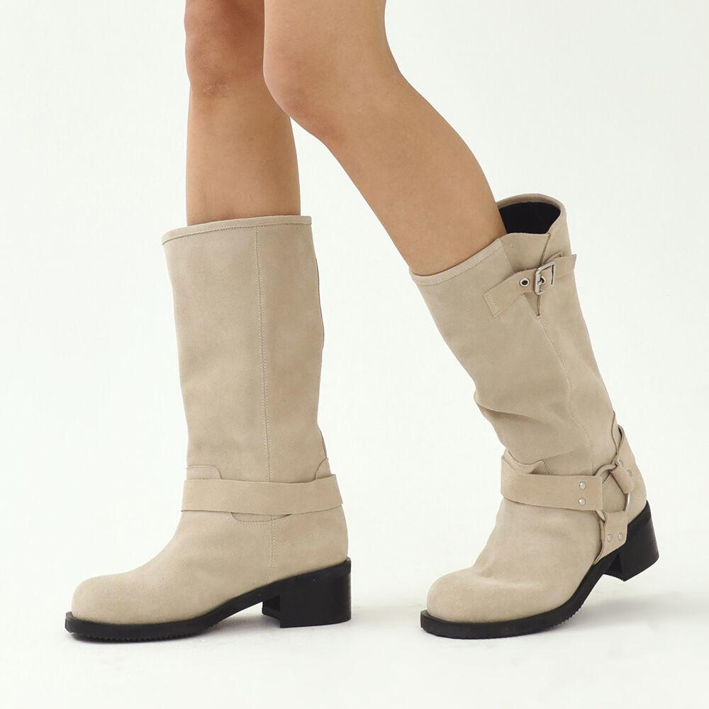 MOON BIKER MIDDLE BOOTS 문 바이커 미들부츠 23S02BE