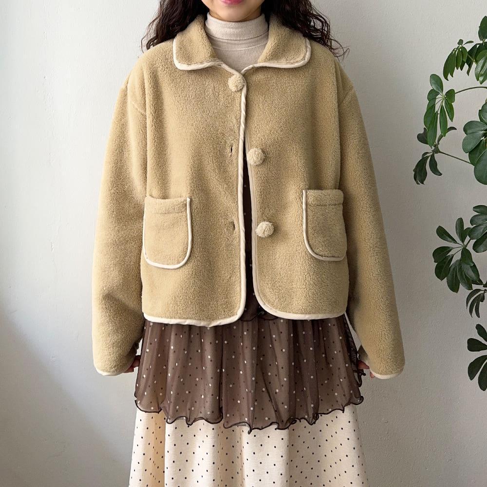 베어 뽀글 자켓 (3color)- 77착용가능