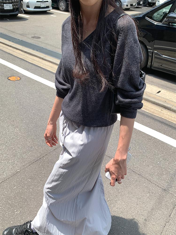 크렘므 스테이 한지 니트