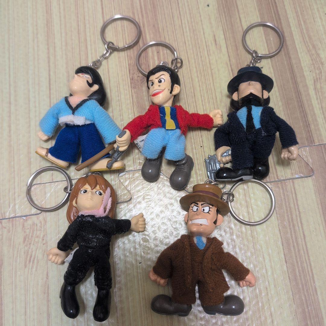 ルパン三世 キャラクターキーホルダー 5体セット　1998年製　非売品