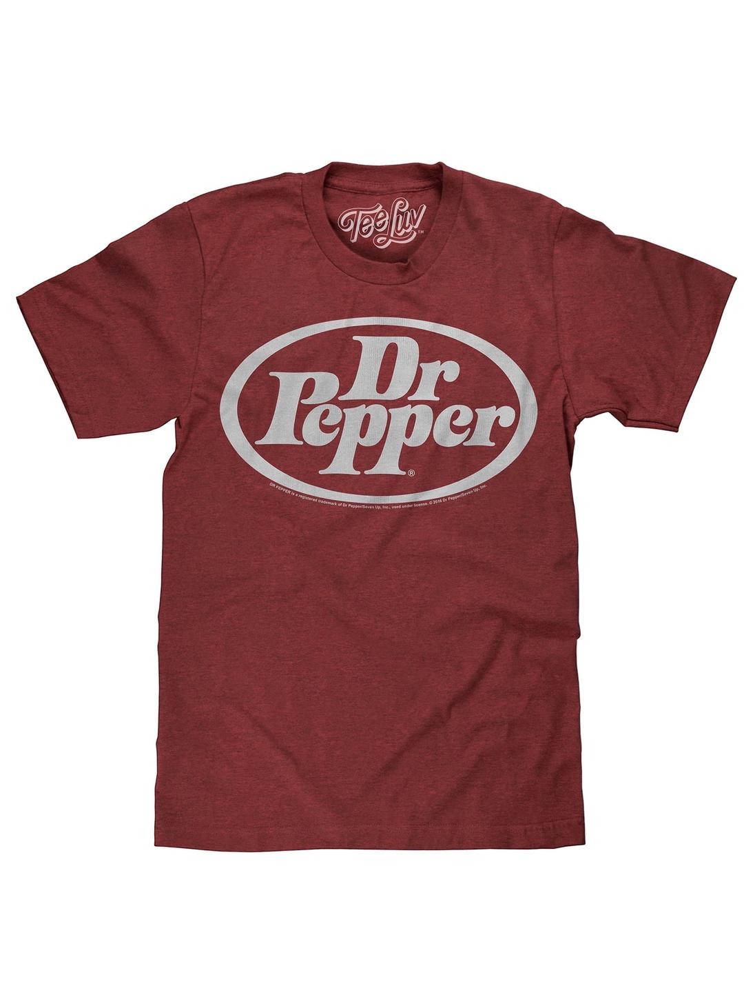 Tee Luv Men's Dr Pepper Logo T-Shirt (L)