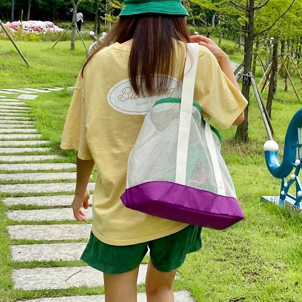 헤이 메쉬 비치백 (2 colors) - 메쉬백, 메쉬 수영가방