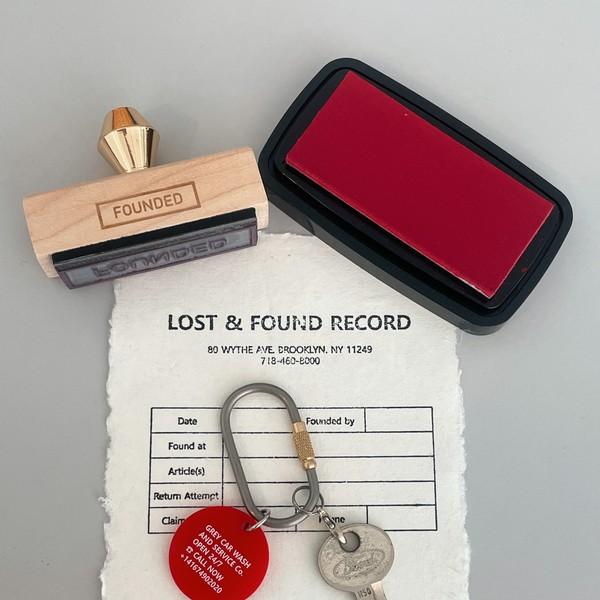 Vintage Lost&Found Key Chain