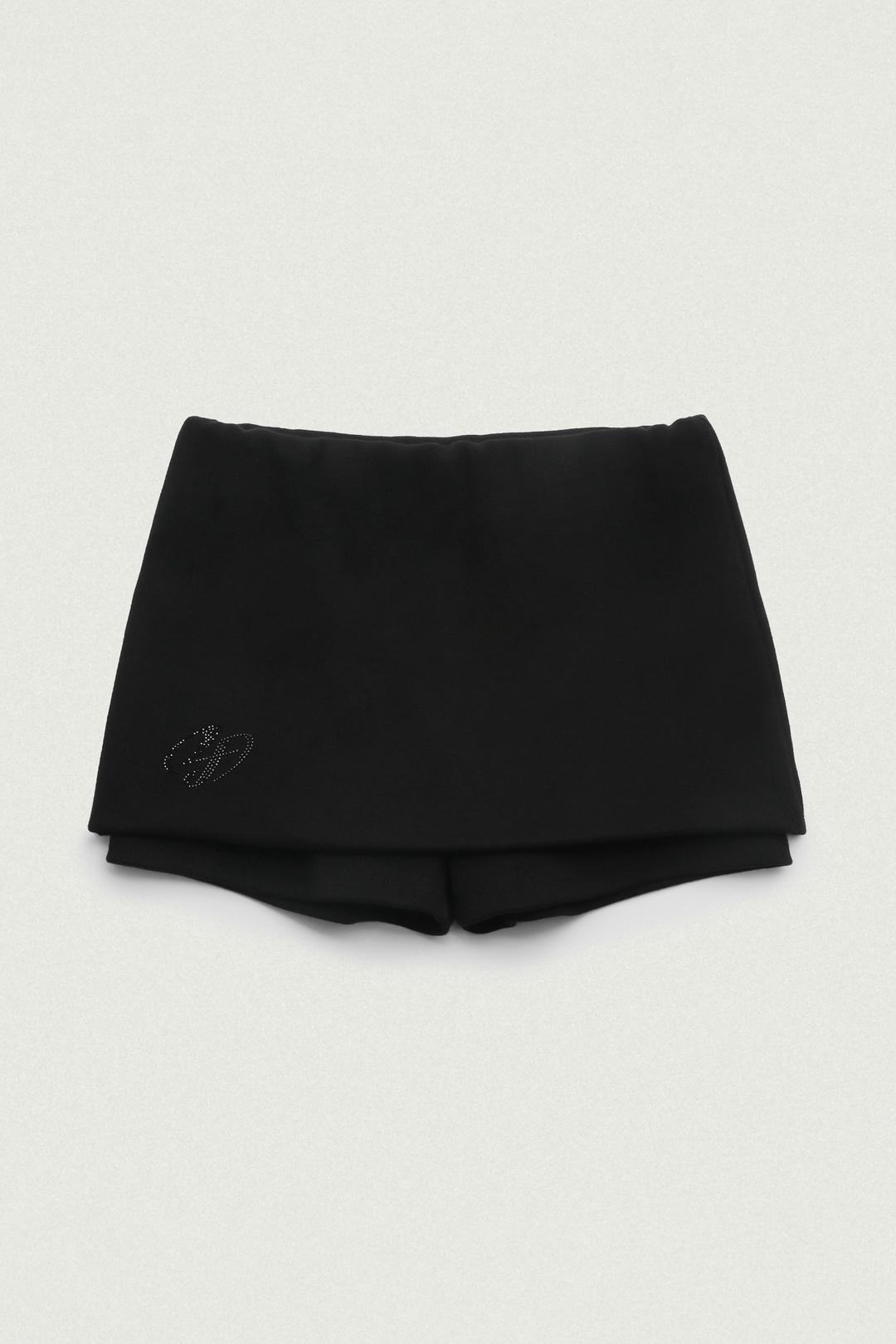 Symbol hot pix skirt pants (Black)