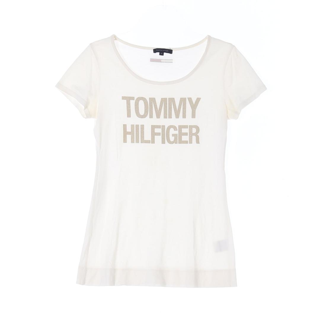 TOMMY HILFIGER 타미힐피거 프린팅 반팔 티셔츠 WOMAN_M