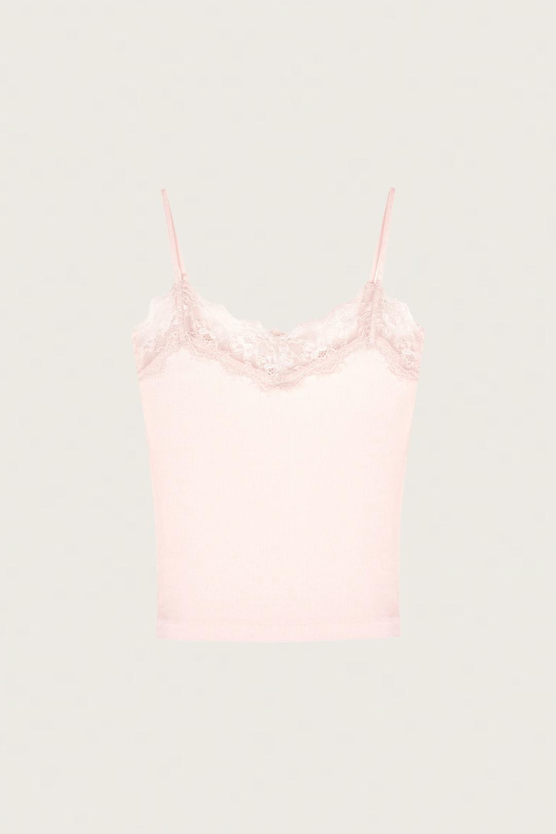 Cream donuts sleeveless (long.ver), Baby pink