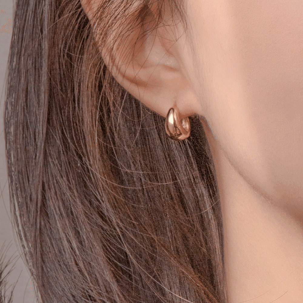 [고윤정, 혜리, 선미, 박규영, 강한나, 김세정 착용] ROUND DROP RING-S