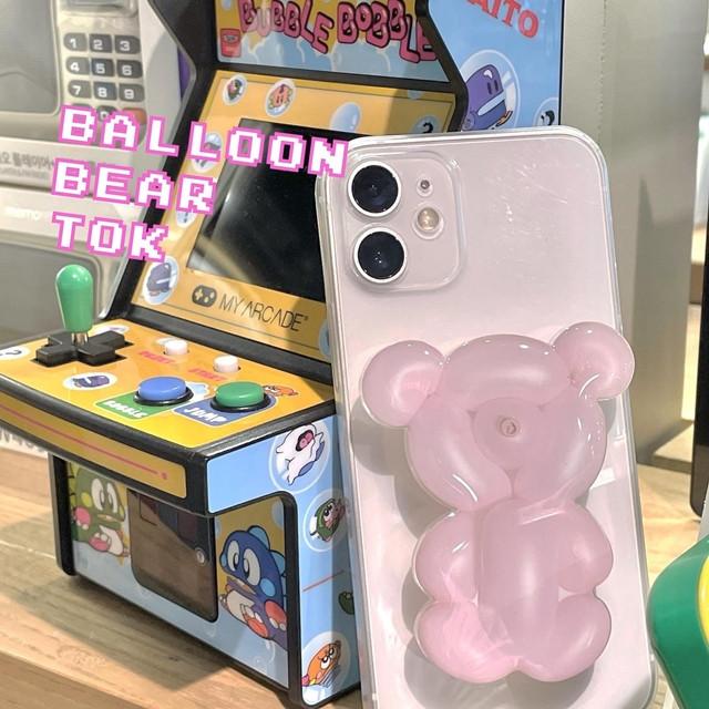 벌룬베어톡 풍선그립톡 곰돌이그립톡 3단그립톡