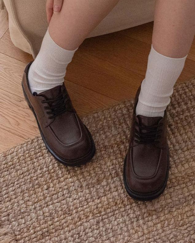 M2105 Mandy loafer_ brown 맨디 로퍼 브라운 4cm