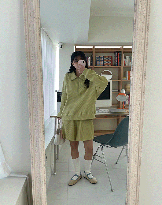 [셋업가능] 비코 와플 하프 pants (3color)