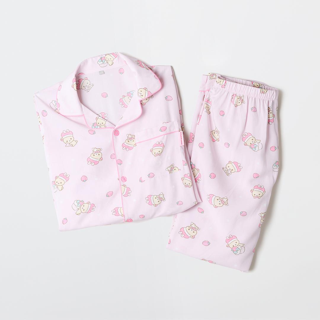 [리락쿠마] 쿠마들의 자유시간 긴팔 파자마(PINK)_SPPPG23U04- 스파오
