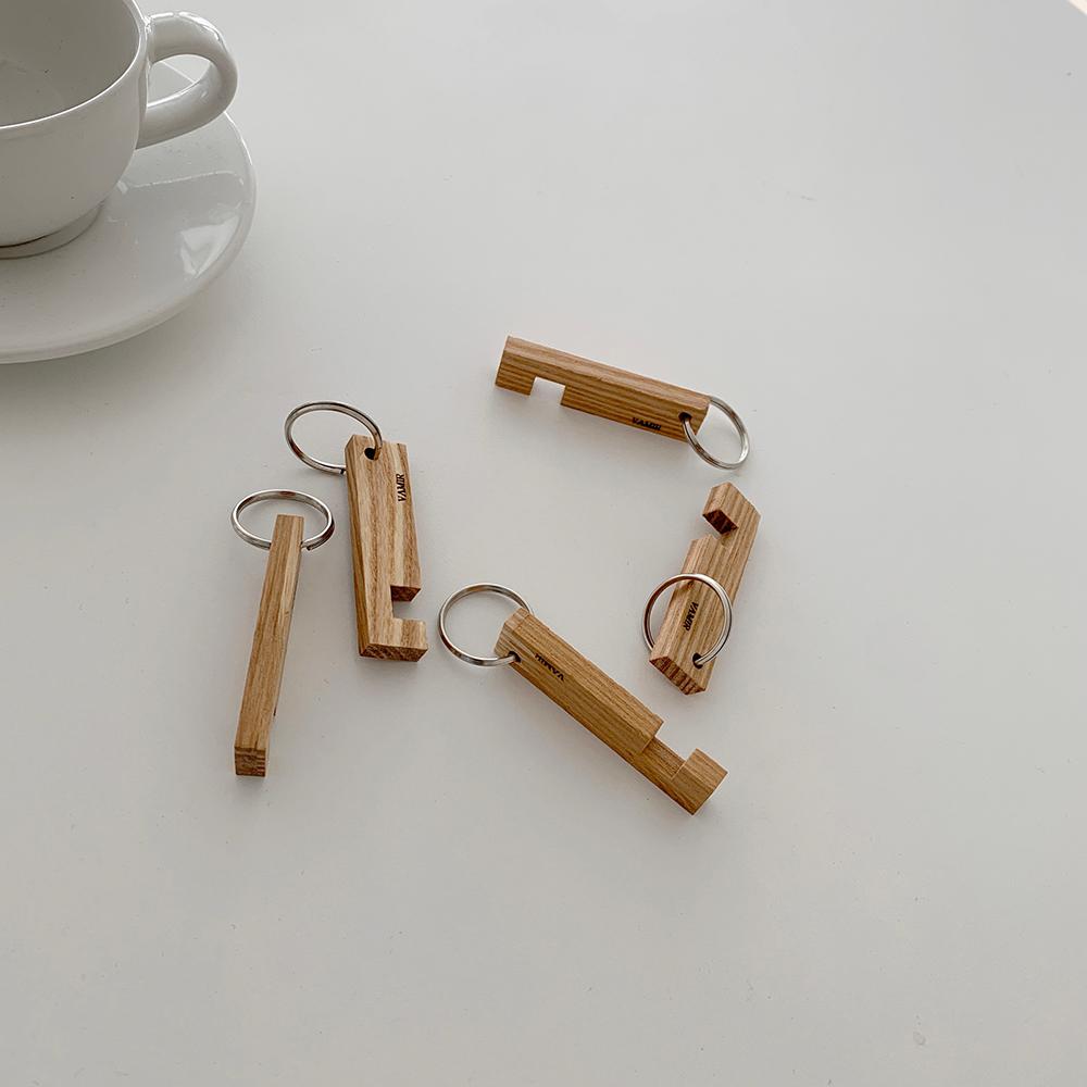 Ash Phone holder key ring (원목 폰 홀더 키링)