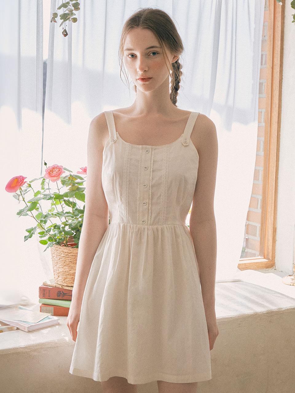 LACE BUSTIER ONEPIECE WHITE