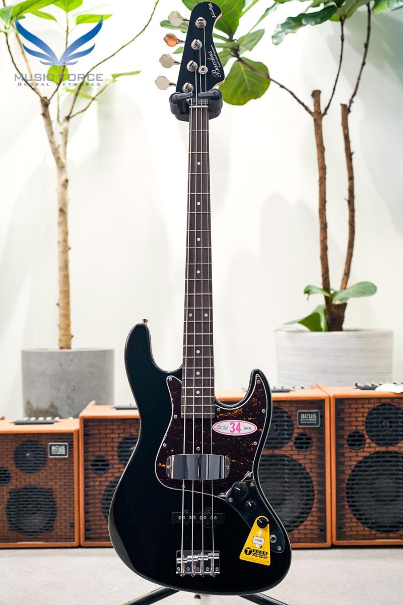 [특별세일] Bacchus Global Series Woodline WL-434 Black w/Techwood FB & Matching Headstock (신품) - G18467