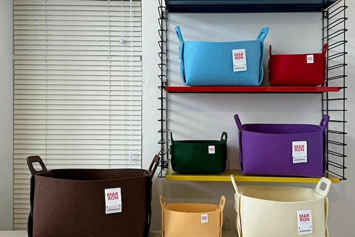 바닐라 출시! 접이식 펠트 수납 바구니 4size 23colors