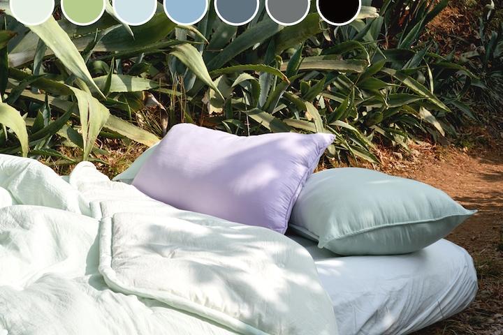 사용할수록 기분좋은 항균 워싱 치즈이불 봄 차렵이불세트SS/Q