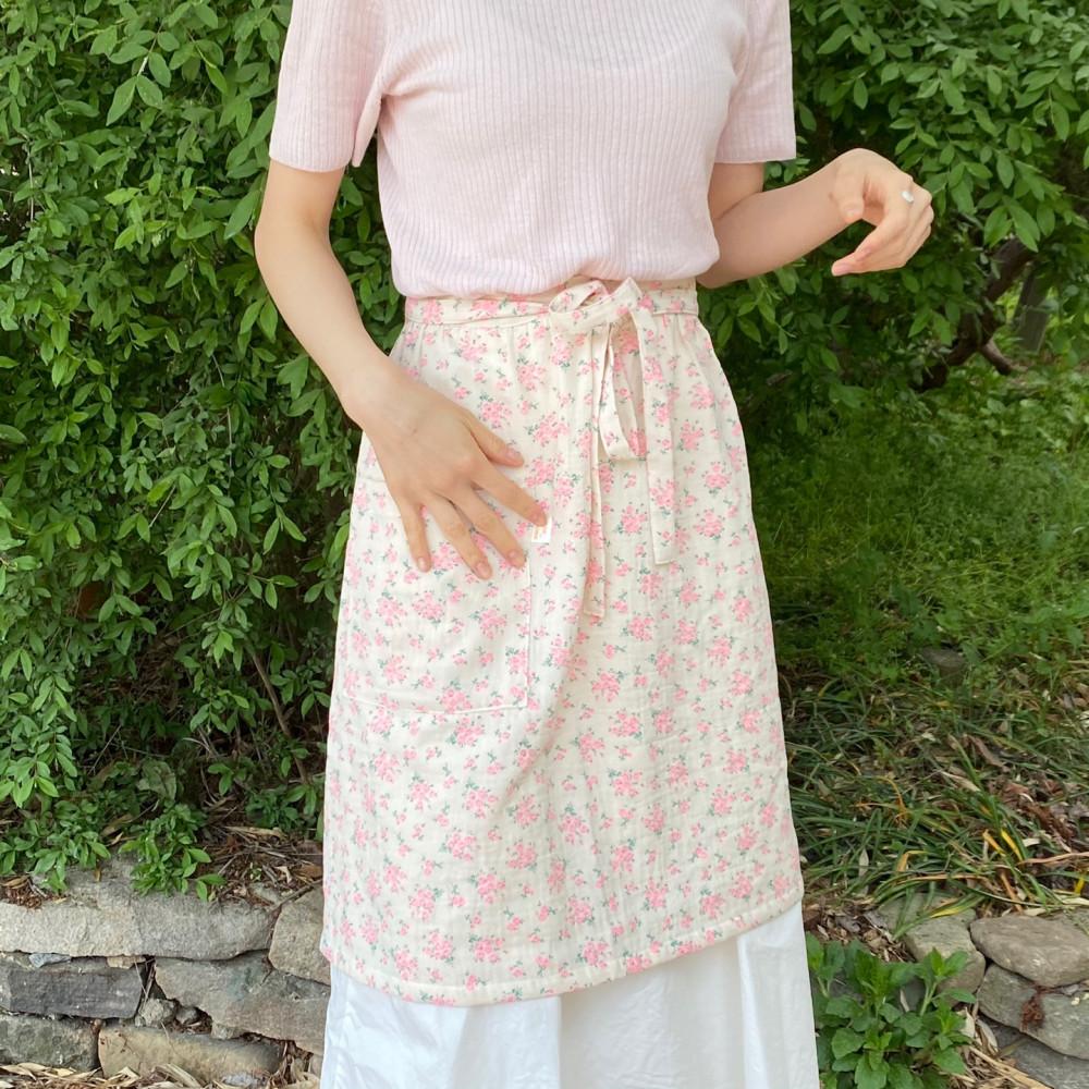 부케 휴대용앞치마 에티켓 장금이 식사용 제과제빵 앞치마