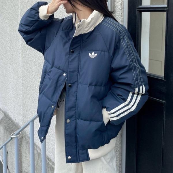 불꽃 오버핏 패딩 (3color)