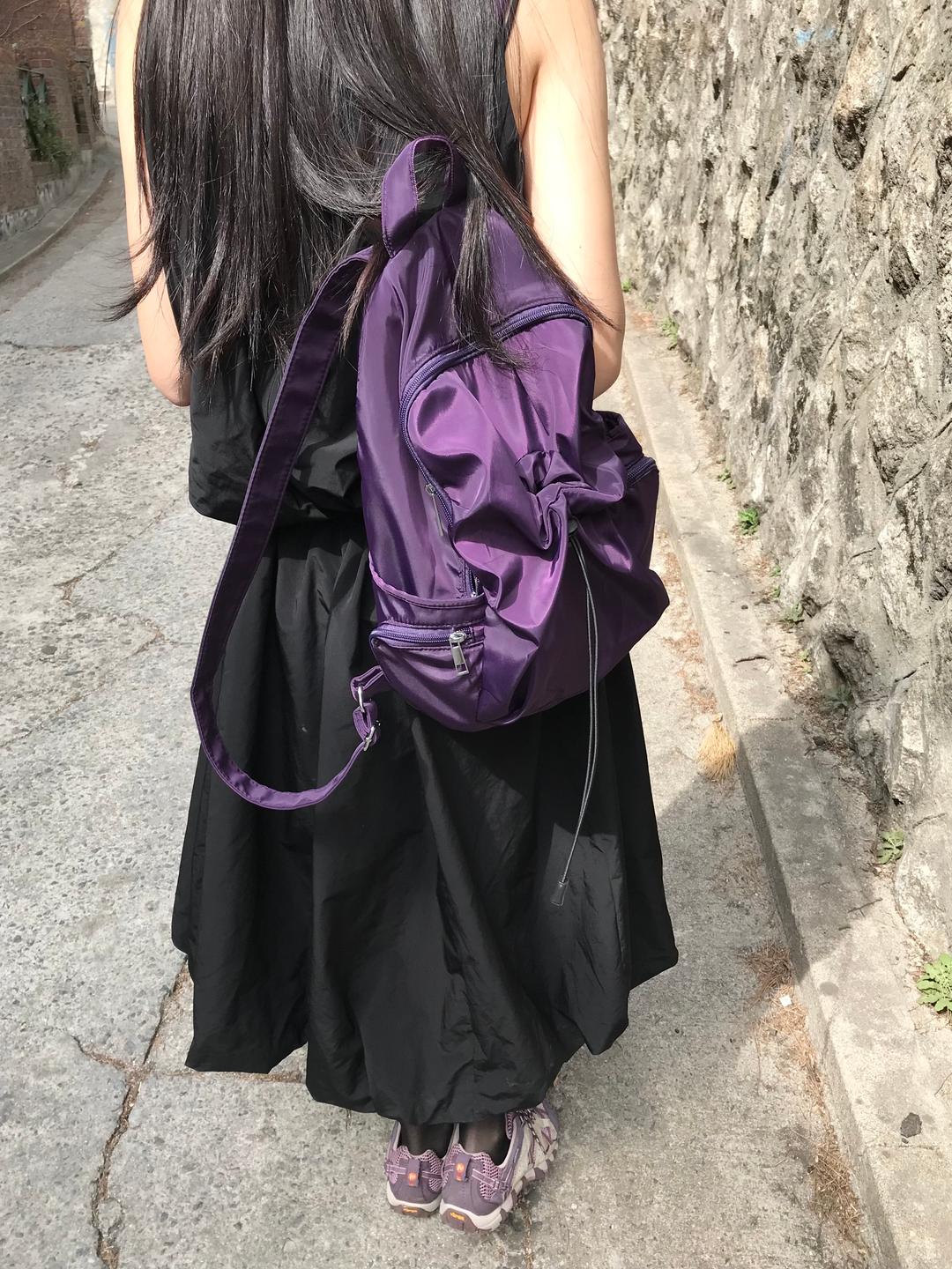 (best) sheen pocket backpack -purple