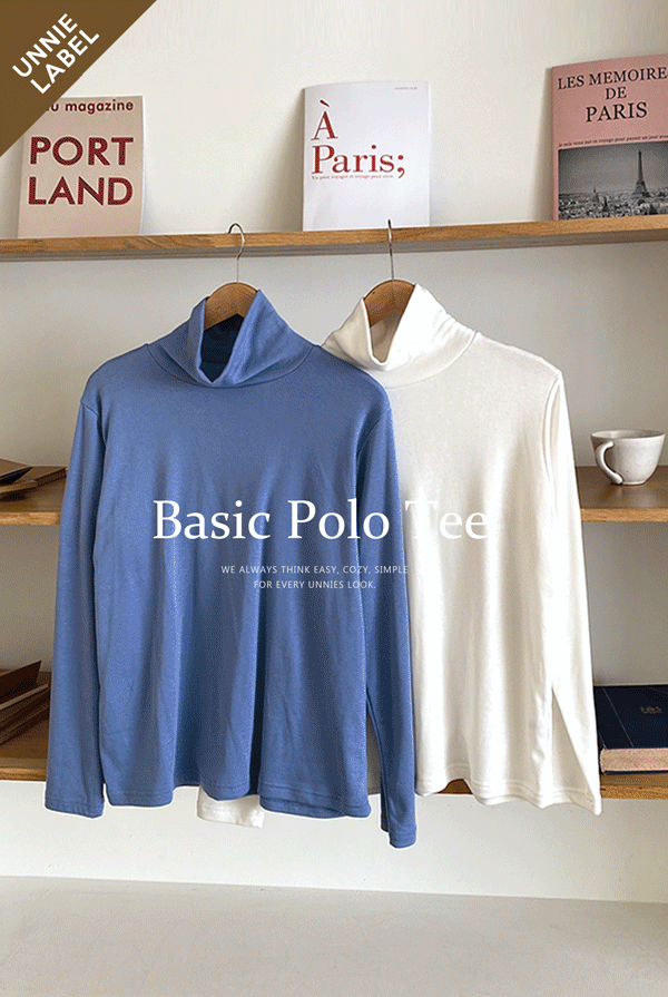 [언니메이드]속기모 베이직 폴라티(5color)