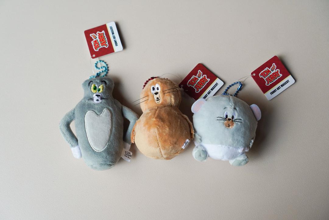 이상한 톰과제리 인형 키링 - 톰 제리 터피 키홀더 열쇠고리