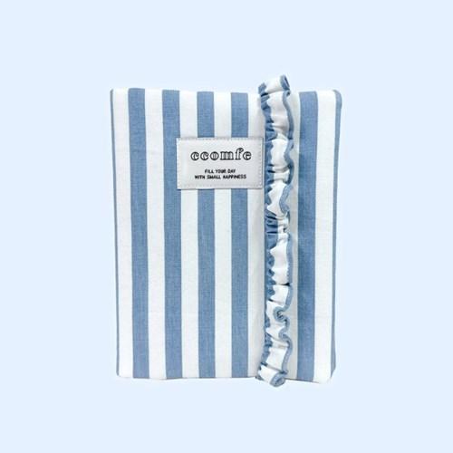 [꼼페] 쥴 스트라이프 프릴밴드 북커버 (선물포장)