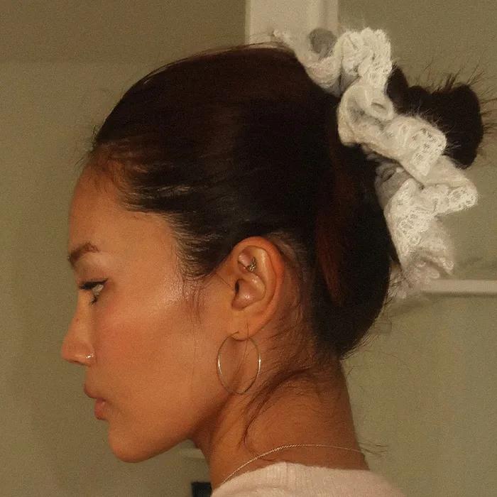 [29CM 단독] Mellow Dot Scrunchie - Gray